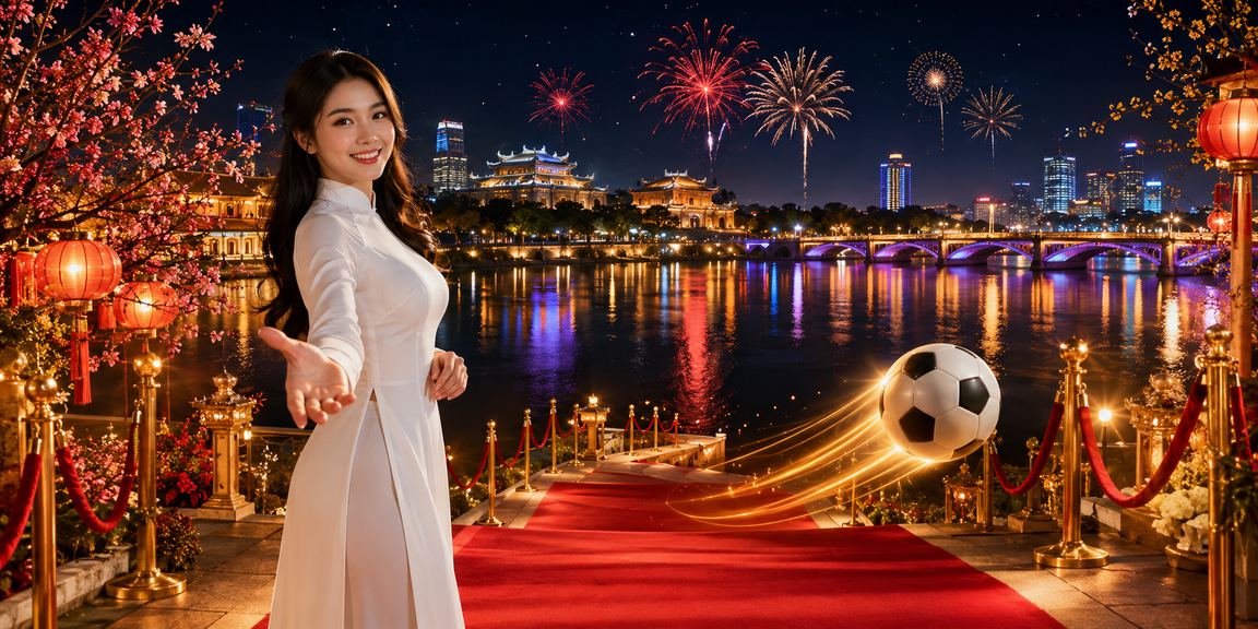 Người phụ nữ mặc áo dài Huế thư giãn trong không gian giải trí hiện đại